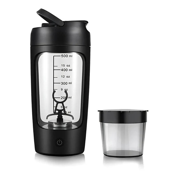 Electric Protein Shaker Bottle 400ml – Automatic Mixing Cup with USB Recharge