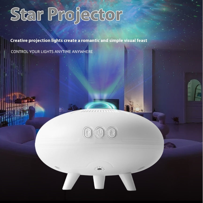 UFO Galaxy Star Projector – Colorful LED Night Light with Remote Control