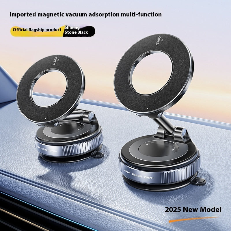 Vacuum Magnetic Phone Mount – Strong Suction Car Holder for iPhone & Android