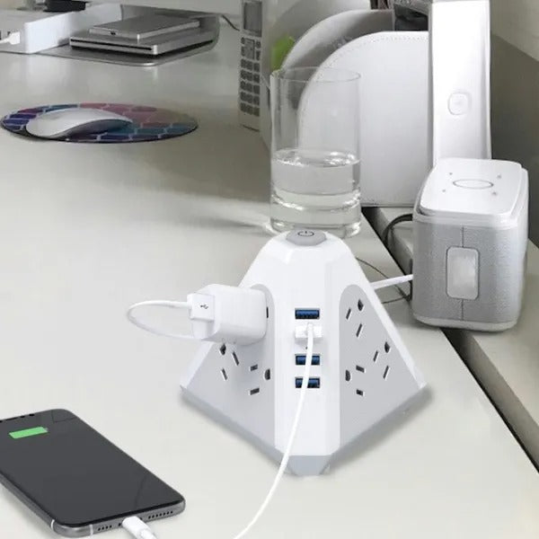 Triangle 13-in-1 Charging Station – Fast Charging Hub