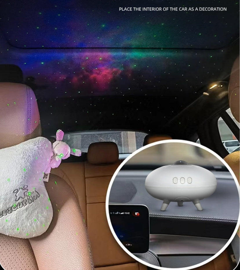 UFO Galaxy Star Projector – Colorful LED Night Light with Remote Control